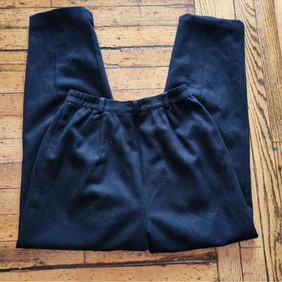 Requirements Vintage 100% Wool Pants Black Size 8 - Picture 7 of 10